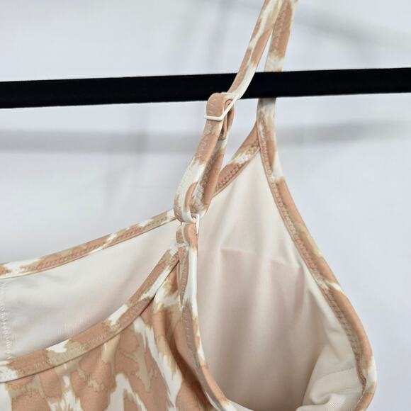 Aerie Women's Cheetah Animal‎ Print Scoop Longline Bikini Top Size Medium - Picture 7 of 11